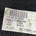 обшивка багажного відсіку Audi A6 C7 (2011-2018) 4G5863887A