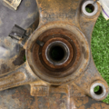 Поворотный кулак лев под вставной аморт VW T5 Volkswagen  7H0407257G