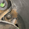 Поворотный кулак лев под вставной аморт VW T5 Volkswagen  7H0407257G