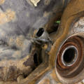 Поворотный кулак лев под вставной аморт VW T5 Volkswagen  7H0407257G